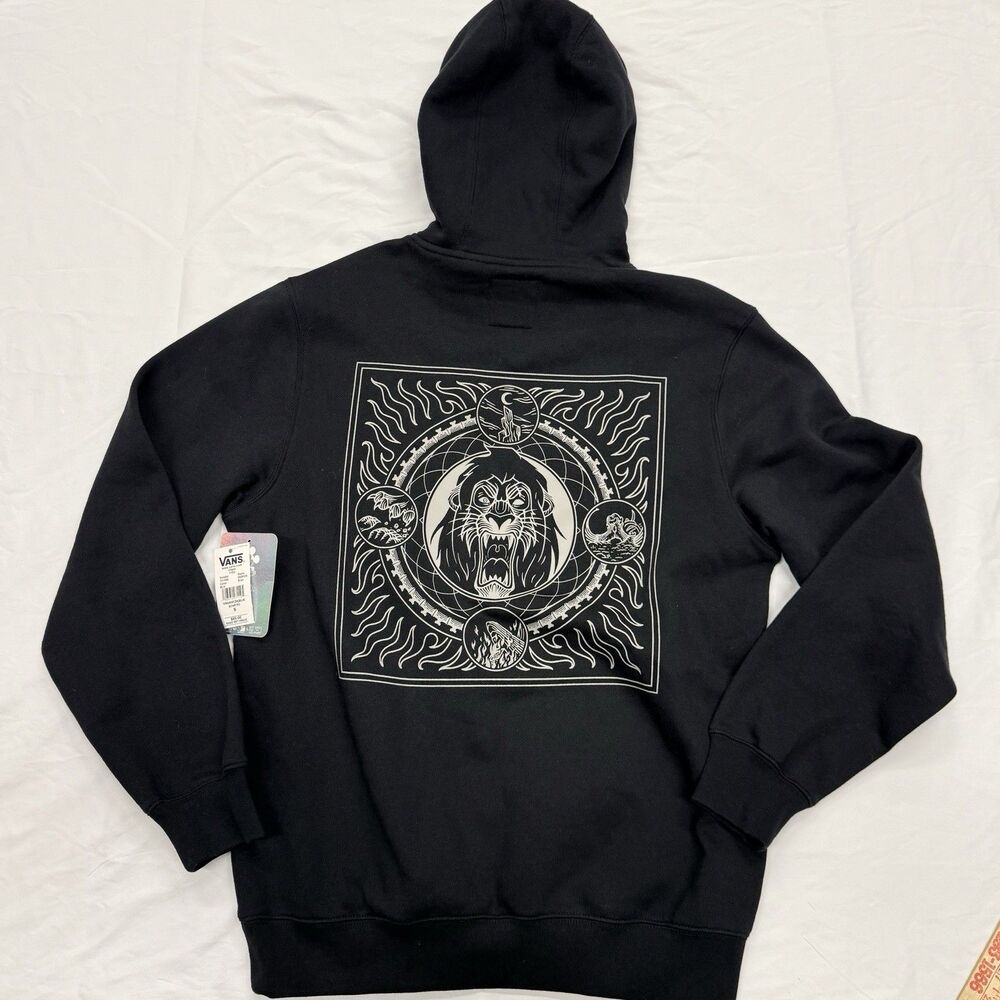 New Disney x Vans Men’s Small Black Hoodie Sweatshirt The Lion King Graphic - Picture 12 of 13